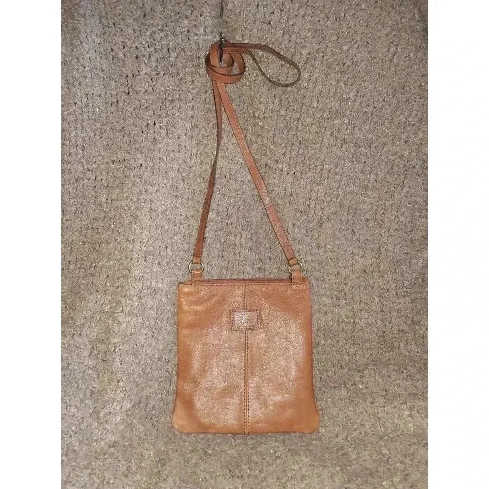 Fossil-Patchwork Leather Multicolor Crossbody-Vin… - image 3